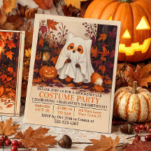 Söt Rävghost Kostym Halloween Födelsedagsfest