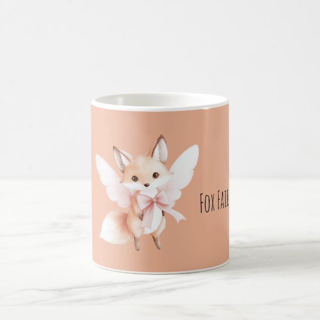 Söt Rävräv Söta Rosa Vingar Kaffemugg (Center)