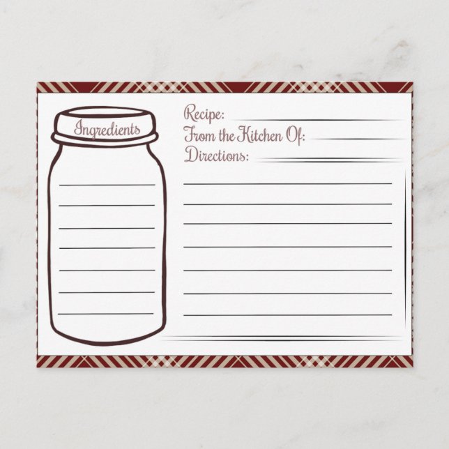 Söt recept från köket vykort (Framsida)