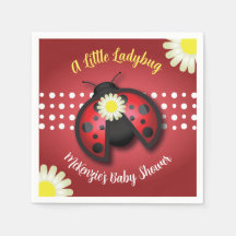 Söt Red and Black Ladybug Daisys Baby Shower