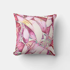 Söt Red and Ro Blommigt Kudde