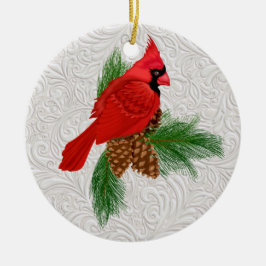 Söt Red Bird Ornament