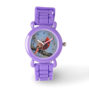 Söt Red Cardinal Photo Armbandsur