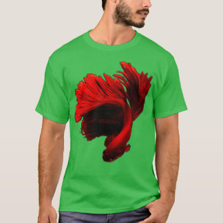 Söt Red Halfmoon Betta-fisk T Shirt