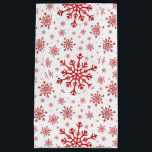 Söt Red jul Snöflingor på Winter White<br><div class="desc">Blandad söt röd snöflingor är utspridd under hela jul säsong mönster. Den här söta,  festliga designen med en skarp vintervit bakgrund är säker på att alla åldrar och perfekter passar alla som tycker om mjuk och känslig julafton mönster.</div>