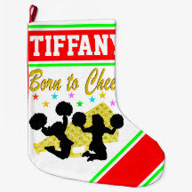 SÖT RED OCH GRÖNT CHEERLEADER ANPASSNINGSBAR STOCO