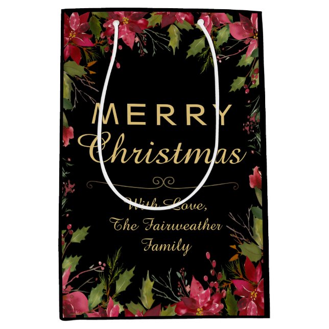 Söt Red Poinsettia Classic jul Party (Framsidan)