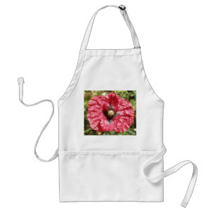 Söt Red Poppy Flower Macro Apron Förkläde