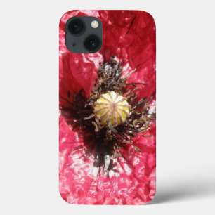 Söt Red Poppy Flower Macro iPad Mini Case