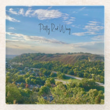 Söt Red Vinge Glass Underlägg