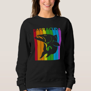 Söt regnbåge barracudafisk t shirt