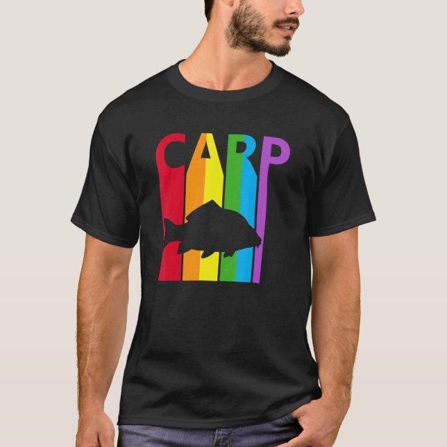 Söt regnbåge karp fisk t shirt (Framsida)