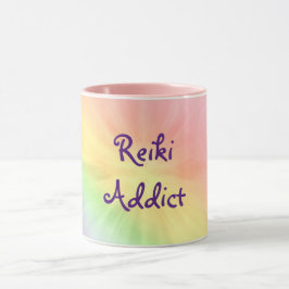 Söt regnbåge Reiki Addict design Mugg