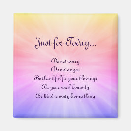 Söt regnbåge Reiki Principles design Magnet