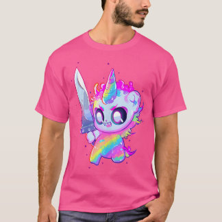Söt regnbågsfest enhörning Edm Dj T Shirt
