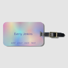 Söt regnbågsgradient, multifärgad bagagebricka