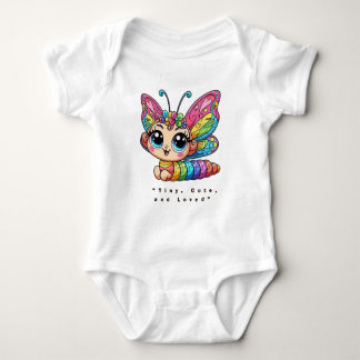 🐛Söt regnbågskatarpillfjäril tecknad T Shirt