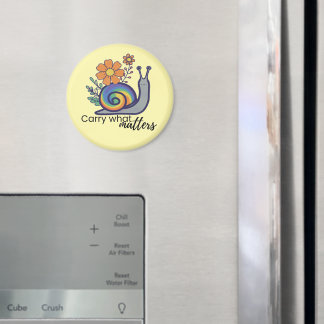 Söt regnbågssniglmagnet, retro, köksdekor magnet