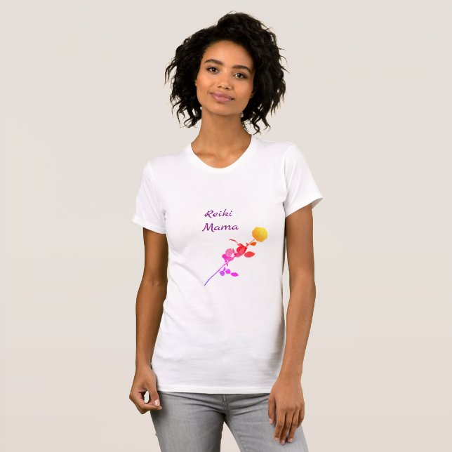 Söt Reiki Mamma-design Tee Shirt (Hel framsida)