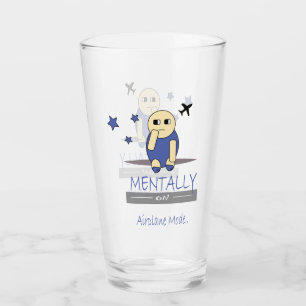 Söt Relaterbar Chimy Flygplansläge Glas Kopp