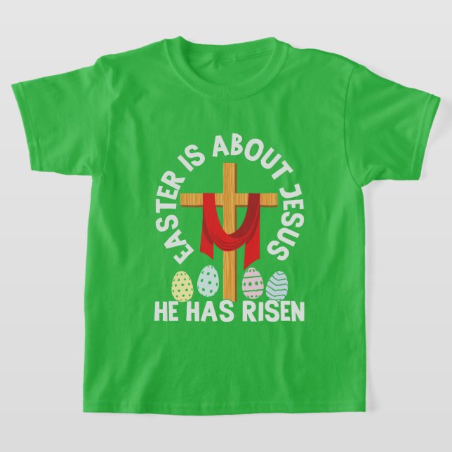 söt Religiösa Jesus Påsk Kor T Shirt (Laydown)