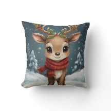 Söt ren jul för mysigt vardagsrum