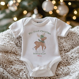 Söt Ren Min Första Jul T Shirt