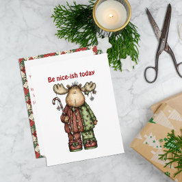 Söt ren Rudolf julhälsningar vykort