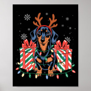 Söt Renhund Tax Christmas För Kvinnor Män Gör Poster