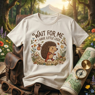 Söt Resande Igelkott med Små Ben T Shirt