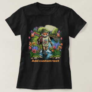 Söt resenär Räv blomma, Räfälskare T Shirt