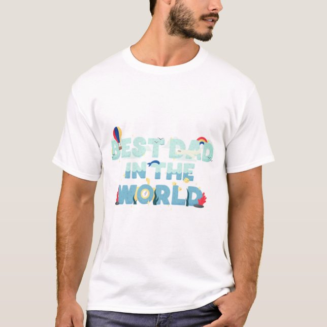 Söt Resetema Pappa T Shirt (Framsida)