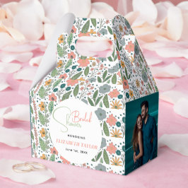 Söt retro blomma bröllopsdusch  presentaskar