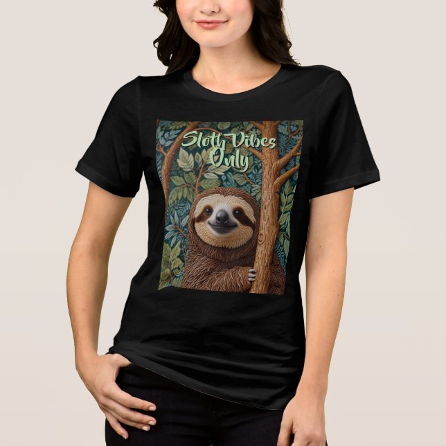 Söt retro boho rolig Sengångare vibbar endast T Shirt (Framsida)