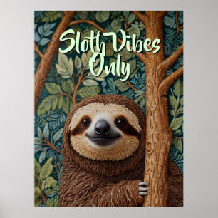 Söt retro boho sengångare Häng kvar Poster