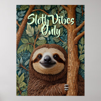 Söt retro boho sengångare Häng kvar Poster