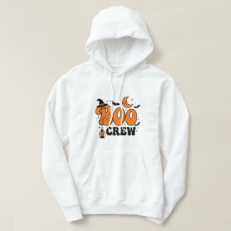 Söt Retro Boo Crew Halloween Kuslig Sällskap Desig Hoodie