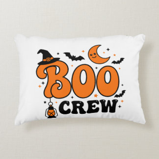 Söt Retro Boo Crew Halloween Kuslig Sällskap Desig Prydnadskudde