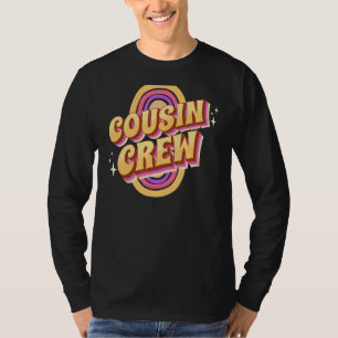 Söt Retro Cousin Crew Dubbla Rainbow Cousin Cre T Shirt