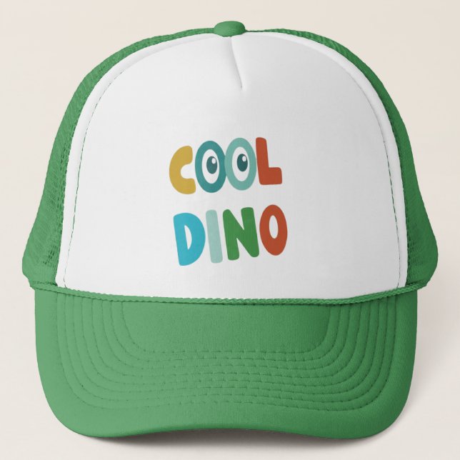 Söt Retro Dinosauriebasebollmössa för Småbarn och  Keps (Framsida)