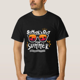 Söt retro förra skolor-dagen ute på summan t shirt