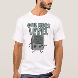 Söt Retro Handhållen Konsol "En Nivå Till" T Shirt