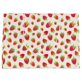 Söt Retro Jordgubb Förpackning Handillustrerad