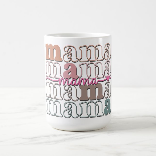 Söt Retro Mamma Kaffemugg (Center)