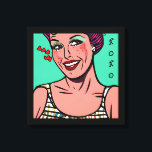 Söt Retro Pop Art XOXO Canvastryck<br><div class="desc">Retro knullar stil kvinnor med hjärtan. Kärlek du. xoxo</div>