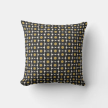 Söt Retro Pop Blomma Svart Guld Jul Högtid
