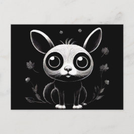 Söt retro stil serie djur postkort vykort