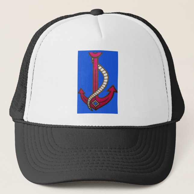 Söt Retro Vintage Navy Achor.jpg Keps (Framsida)