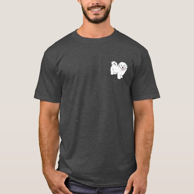 Söt retroillustration av malteser t shirt (Framsida)