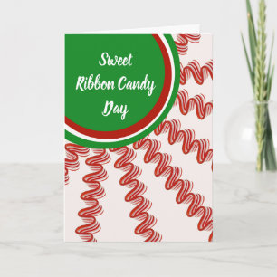 Söt Ribbon Candy Day 21: Juldagen Helgkort